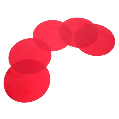 CHICAMPERA 5 Stück Selbstklebende Farbfolien für LED Lampen Lichtstreuende Kunststofffilter Transparente Farbfolien für Stimmungslicht Einfach Anzubringen Langlebig und Vielseitig für Wohn von CHICAMPERA