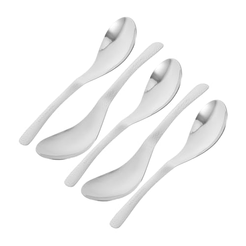 CHICAMPERA 5 Stück Teiliges Löffel mit Runde Suppen und Dessertlöffel für Zuhause Küche und Restaurant für Porridge und Dinner CHICAMPERA 5 Stück Teiliges Löffel mit Runde Suppen und Dessertlöffel für Zuhause Küche und Restaurant für Porridge und Dinner von CHICAMPERA
