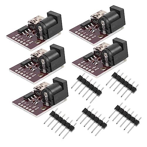 CHICAMPERA 5 Stück Teiliges USB Stromversorgungsmodul für Einfache Anwendungen Überlastschutz Leicht zu Installieren Verwenden Power Module für DIY Projekte von CHICAMPERA