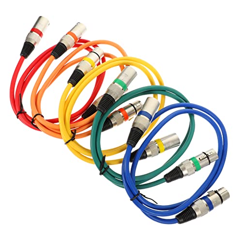 CHICAMPERA 5 Stück Teiliges Xlr Mikrofon Verlängerungskabel Set Rot Grün Blau Orange und Gelb Hochwertige Audioleitungen für Live Übertragungen Kompatibel mit Mikrofonen und Audiogeräten CHICAMPERA 5 Stück Teiliges Xlr Mikrofon Verlängerungskabel Set Rot Grün Blau Orange und Gelb Hochwertige Audioleitungen für Live Übertragungen Kompatibel mit Mikrofonen und Audiogeräten von CHICAMPERA