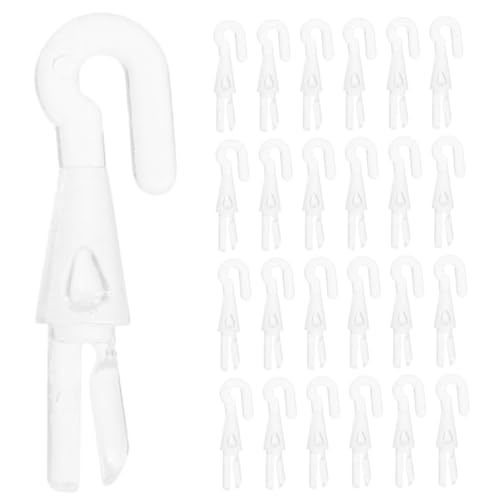 CHICAMPERA 50 Stück Blind Wand Haken aus Legierung Robuste Ersatzteile für Jalousien Einfache Montage und Design für Fensterdekoration für Täglichen Gebrauch von CHICAMPERA