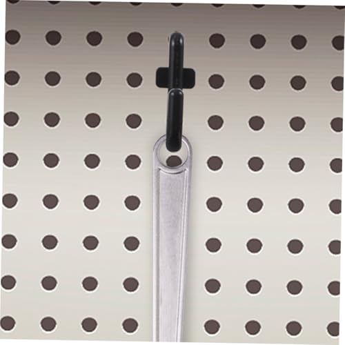 CHICAMPERA 50 Stück J förmige Pegboard Haken aus Robustem Material Vielseitige Werkzeugspeicherhalter für Garage Werkstatt und Waschküche Einfache Montage ohne Bohren Praktische von CHICAMPERA