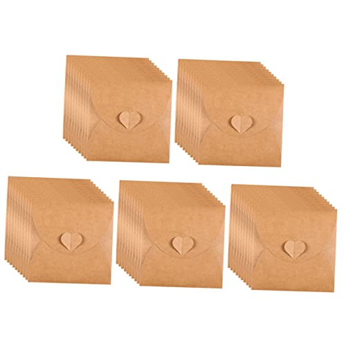 CHICAMPERA 50 Stück -Papierumschlag aufbewahrungssack Storage Pockets geschenktaschen Partybeutel -Hüllen Schallplattenhüllen briefumschläge -Papierhüllen -Fall Kraftpapier Chocolate von CHICAMPERA