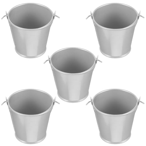 CHICAMPERA 5Stücke Mini Zinneimer aus Metall Robuste Bonbonbuckets für Garten Party Dekoration Süßigkeiten und Blumen Stilvolle Multifunktionale Eimer für Tischdeko CHICAMPERA 5Stücke Mini Zinneimer aus Metall Robuste Bonbonbuckets für Garten Party Dekoration Süßigkeiten und Blumen Stilvolle Multifunktionale Eimer für Tischdeko von CHICAMPERA