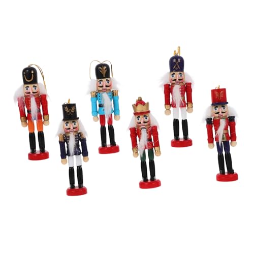CHICAMPERA 6stücke Teiliges Holz-nussknacker Ornamente Weihnachtsbaum Deko Hängende Figuren Für Festliche Atmosphäre Weihnachtsdeko Für Zuhause Und Fotos CHICAMPERA 6stücke Teiliges Holz-nussknacker Ornamente Weihnachtsbaum Deko Hängende Figuren Für Festliche Atmosphäre Weihnachtsdeko Für Zuhause Und Fotos von CHICAMPERA