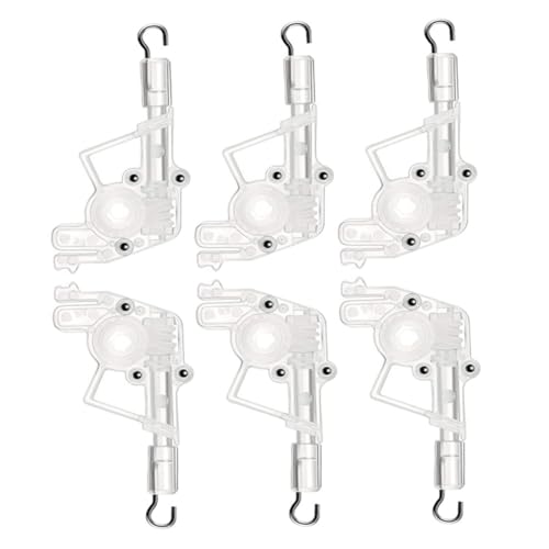 CHICAMPERA 6 Stück Wand Tilter für Horizontale Jalousien Kunststoffsteuerung Einfache Installation Transparent Langlebige Verbindungselemente von CHICAMPERA