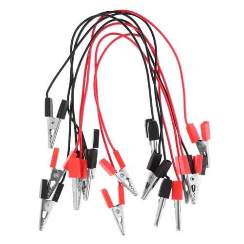 CHICAMPERA 8Stücke Isolierte Krokodilklemmen Testleitungen für Wissenschaftliche Experimente für Multimeter Elektronikprojekte Rote Schwarze Kabel CHICAMPERA 8Stücke Isolierte Krokodilklemmen Testleitungen für Wissenschaftliche Experimente für Multimeter Elektronikprojekte Rote Schwarze Kabel von CHICAMPERA