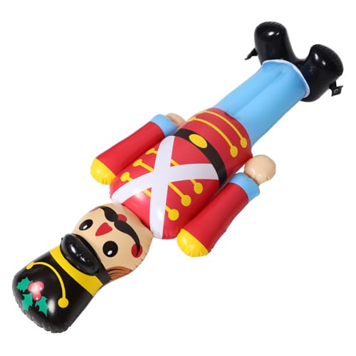 CHICAMPERA Aufblasbare Wachpostendekoration Dekorationen Riese weihnachtliche aufblasbare Außendekoration Szene weihnachtsdeko weihnachtsfest aufblasbarer Nussknacker riesiger Nussknacker PVC von CHICAMPERA