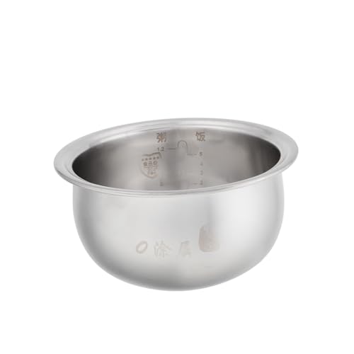 CHICAMPERA Auskleidung für Reiskocher Kochtöpfe Reiskocherteile Reiskocher-Innentopf ersetzen Reiskocher Liner Innentopf des Reiskochers Innentopf für Reiskocher Stahl Silver von CHICAMPERA
