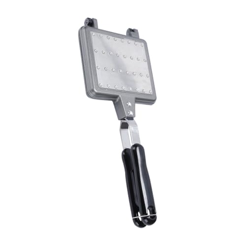 CHICAMPERA Backform aus Aluminiumlegierung Waffelmacher für Sandwich Waffeln Geeignet für Elektro und Gasherde mit Antihaftbeschichtetem Komfortablem Griff und Hitzebeständiger Isolierung von CHICAMPERA