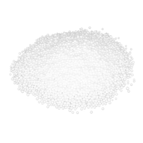 CHICAMPERA Bean Bag Füllmaterial Weiße Schaumstoffkügelchen Sitzsack Füllung Geruchlos Sicher Vielseitig für Kissen Deko und Polsterung Zuhause von CHICAMPERA