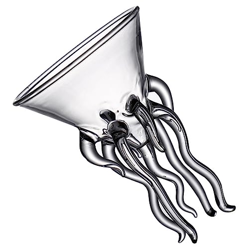 CHICAMPERA Cocktailgläser Glas Flöten Barbecher Glasbecher Cocktailbecher Hochzeitsbecher Brautparty Becher Oktopusglas Urlaubscocktailgläser Weinglas Rotweinbecher Getränke Serviergeschirr von CHICAMPERA