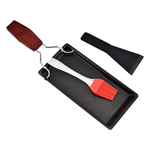 CHICAMPERA Comal Grillpfanne mit Holzgriff Teiliges Set Robuste Antihaftbeschichtete Mini Bratpfanne für Outdoor Bbq Steak und Camping Leicht und Einfach zu Reinigen von CHICAMPERA