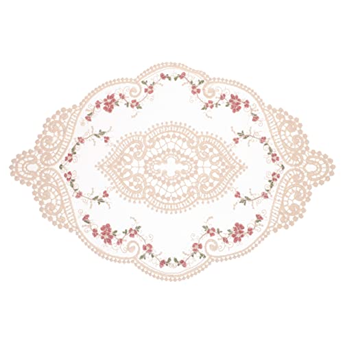 CHICAMPERA Gehäkeltes Besticktes Tischset aus Mikrofaser mit Spitzenblumenstickerei für Esstischdekoration 1 Stück CHICAMPERA Gehäkeltes Besticktes Tischset aus Mikrofaser mit Spitzenblumenstickerei für Esstischdekoration 1 Stück von CHICAMPERA