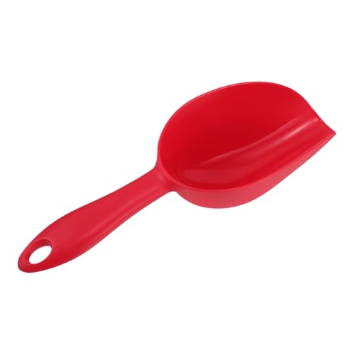 CHICAMPERA Getreideschaufel Schaufeln für Belag füttern Mehl Scoop Haustierfutterschaufel Gartenschaufeln Gartenerde Schaufel Handkellen pp rot Wiederverwendbar von CHICAMPERA