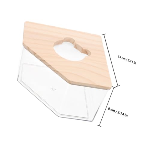 CHICAMPERA Hamster Sandbad Box aus Klarem Acryl Kleine Badebox mit Glatten Kanten Stabil und Praktisch Langlebiger Sandkasten für Hamster und Kleintiere Leicht zu Reinigen und Sicher für von CHICAMPERA