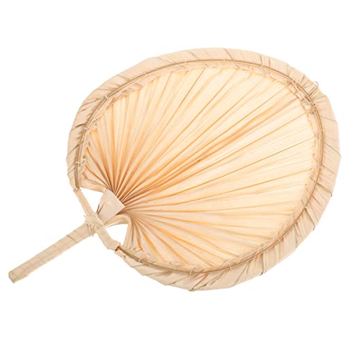 CHICAMPERA Handgewebter Palmblattfächer Vintage Handfächer für Sommerpartys und Strände Leichter Natürlicher Fächer für Hochzeiten und Dekoration Handgemachte Multifunktionale Kühlung für von CHICAMPERA