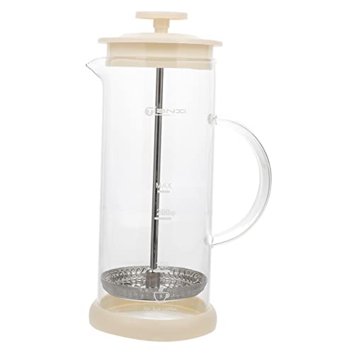 CHICAMPERA Handheld Milchaufschäumer Mit Handpumpe Manuelles Milchfrothgerät Für Latte Für Zuhause Und Kaffeeliebhaber Edelstahl Einfach Zu Reinigen Bedienen von CHICAMPERA