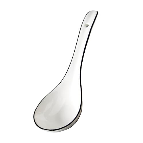 CHICAMPERA Keramiklöffel Multifunktionslöffel Aus Weißer Keramik Breilöffel Für Suppenlöffel Geeignet Für Tee Kaffee Eis Und von CHICAMPERA