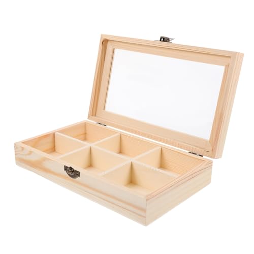 CHICAMPERA Holzkiste für Teebeutel mit Fächern und Fenster Eleganter Teebeutelhalter aus Holz und zur Stilvollen Aufbewahrung von Tee und Kaffee CHICAMPERA Holzkiste für Teebeutel mit Fächern und Fenster Eleganter Teebeutelhalter aus Holz und zur Stilvollen Aufbewahrung von Tee und Kaffee von CHICAMPERA
