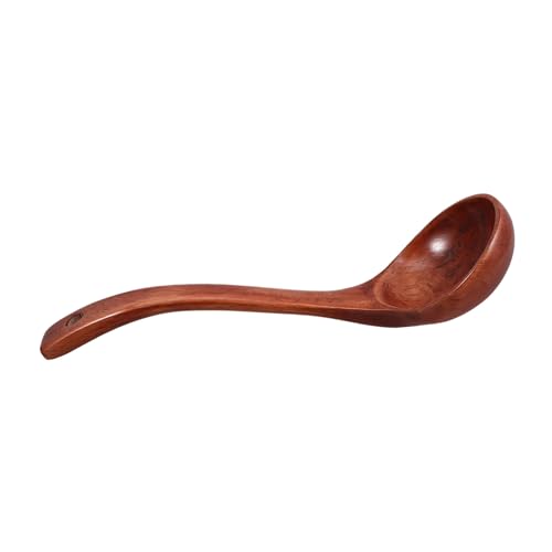 CHICAMPERA Holzlöffel mit Langem Griff Ergonomischer aus Massivem Holz für Rühren und Servieren von Suppen von CHICAMPERA