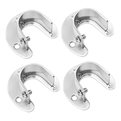 CHICAMPERA Kleiderstangenhalter Teiliges Rostfrei Stabile Halterung für Kleiderstangen Halbrunde Flanschbasis mit Schrauben Einfache Montage Rutschfester Kleiderstangen Sockel für Schrank CHICAMPERA Kleiderstangenhalter Teiliges Rostfrei Stabile Halterung für Kleiderstangen Halbrunde Flanschbasis mit Schrauben Einfache Montage Rutschfester Kleiderstangen Sockel für Schrank von CHICAMPERA