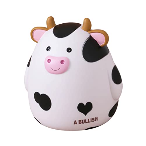 CHICAMPERA Kleine Kuh Sparschwein Münzbank Cartoon Geld Bank Bank Tier Geld Bank Sparkasse Sparkasse Cartoon Bank Harz von CHICAMPERA