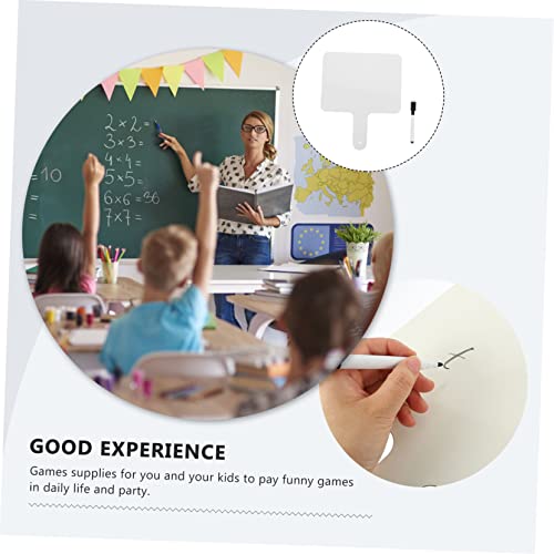 CHICAMPERA Kleines Doppelseitiges Whiteboard mit Trocken Abwischbarem Handpaddel Robustes Antwortpaddel für Klassenzimmer Schule und Zuhause Stift Komfortabel und Langlebig CHICAMPERA Kleines Doppelseitiges Whiteboard mit Trocken Abwischbarem Handpaddel Robustes Antwortpaddel für Klassenzimmer Schule und Zuhause Stift Komfortabel und Langlebig von CHICAMPERA