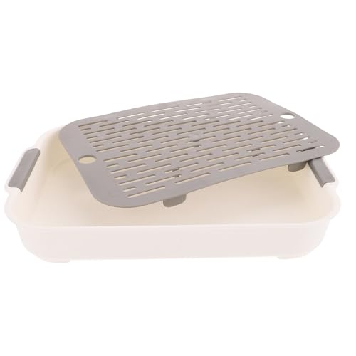 CHICAMPERA Kleintier Toilette mit Abgerundetem Umfang Langlebig Kompakt und Geruchsmindernd als Kaninchen Meerschweinchen Töpfchentrainer für Innenbereich und Garten von CHICAMPERA