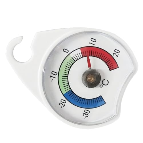 CHICAMPERA Kühlschrankthermometer mit Zeiger Präzises Temperaturmessgerät für Kühlschrank und Gefrierschrank für Optimale Lagerbedingungen von Lebensmitteln Langlebig und Vielseitig von CHICAMPERA