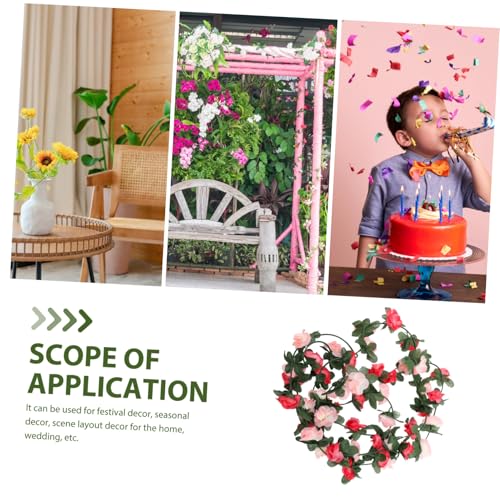 CHICAMPERA Künstliche Pfingstrosen Girlande Realistisches Seidenblumen dekor Köpfe Frühling Herbst Blumenvine Leicht Für Hochzeitsbogen Wanddeko Party Wohnzimmer von CHICAMPERA