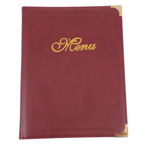 CHICAMPERA Leder Menühalter für Restaurant Bar und Zuhause Praktischer Preisdisplay Ordner Bordeauxrot Einfach Aktualisierbare Innenseiten Langlebig und Komfortabel im Gebrauch CHICAMPERA Leder Menühalter für Restaurant Bar und Zuhause Praktischer Preisdisplay Ordner Bordeauxrot Einfach Aktualisierbare Innenseiten Langlebig und Komfortabel im Gebrauch von CHICAMPERA