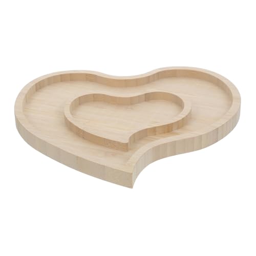 CHICAMPERA Liebestablett Aus Massivholz Romantischer Herzteller Obsttablett Servierplatte Serviertablett Für Hochzeiten Snacks Essenstabletts Für Partys Valentinstag Serviertablett CHICAMPERA Liebestablett Aus Massivholz Romantischer Herzteller Obsttablett Servierplatte Serviertablett Für Hochzeiten Snacks Essenstabletts Für Partys Valentinstag Serviertablett von CHICAMPERA