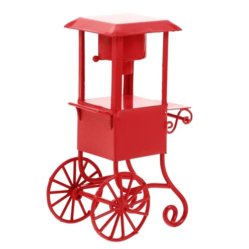 CHICAMPERA Mini Popcorn Maker Mit Lollipops-funktion Nostalgische Popcornmaschine Für Filmabende Mobile Snack-wagen Mit Rädern Für Partys Und Events von CHICAMPERA