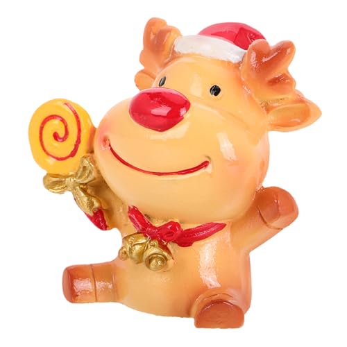 CHICAMPERA Mini-Tier-Ornamente Weihnachtsminiaturen Für Minigarten Weihnachtsdekore Puppenhaus Weihnachtsminiatur Kleine Figuren Weihnachts-miniaturfigur Weihnachtsminiaturmodelle Kunstharz von CHICAMPERA