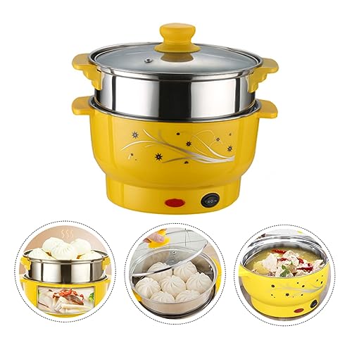 CHICAMPERA Multifunktionaler Dampfgarer aus Kochtopf mit Zwei für Zuhause und Büro zum Dampfgaren und Kochen von Suppen Platzsparend und Benutzerfreundlich Zufällige Farbe Zufällige Farbe CHICAMPERA Multifunktionaler Dampfgarer aus Kochtopf mit Zwei für Zuhause und Büro zum Dampfgaren und Kochen von Suppen Platzsparend und Benutzerfreundlich Zufällige Farbe Zufällige Farbe von CHICAMPERA