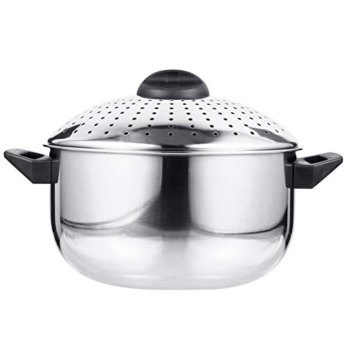 CHICAMPERA Nudeltopf mit Siebeinsatz Kochtopf für Schnelles Kochen und Abtropfen Rostfrei und Leicht zu Reinigen für Pasta und von CHICAMPERA