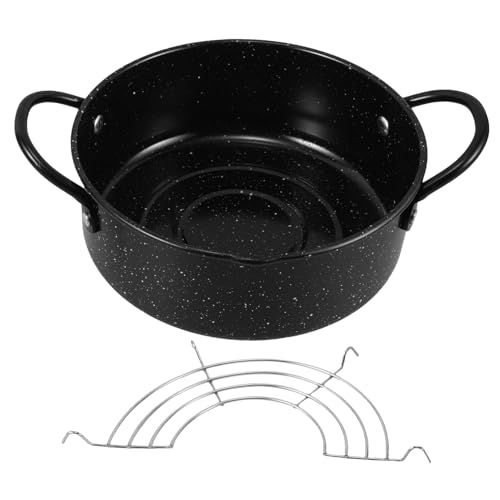 CHICAMPERA Öl Fritteuse mit Abnehmbarem Filter für Induktionskochfelder und Gasherde zum Frittieren von Tempura und Hähnchenflügeln Platzsparend und Leicht zu Reinigen von CHICAMPERA