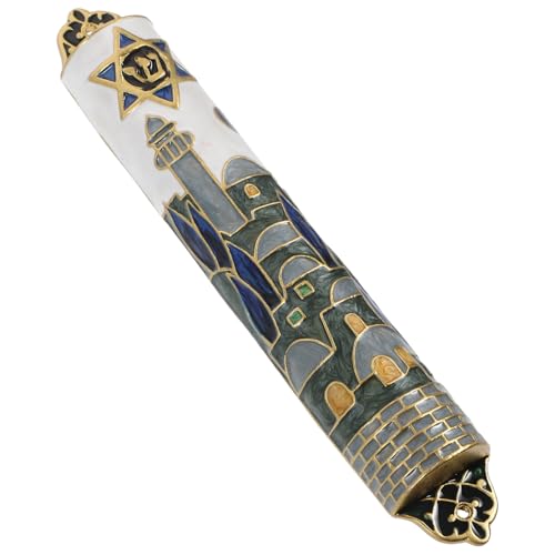 CHICAMPERA Religiöse Metall Mezuzah Schriftrolle Türdekoration Retro Wanddeko Jüdische Gebetsrolle für Haustür Segenssymbol für Zuhause Kompakte für Türpfosten CHICAMPERA Religiöse Metall Mezuzah Schriftrolle Türdekoration Retro Wanddeko Jüdische Gebetsrolle für Haustür Segenssymbol für Zuhause Kompakte für Türpfosten von CHICAMPERA