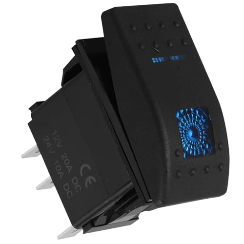 CHICAMPERA Rocker Switch Lichtschalter Robuster Wippschalter für Boote mit Stilvoller Langlebiger Kippschalter mit Blauer Beleuchtung CHICAMPERA Rocker Switch Lichtschalter Robuster Wippschalter für Boote mit Stilvoller Langlebiger Kippschalter mit Blauer Beleuchtung von CHICAMPERA