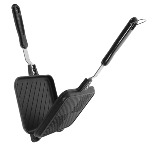 CHICAMPERA Sandwich Backform Doppelseitig Antihaft Frühstückspfanne Abnehmbare Pfanne Ergonomischer Griff Für Toast Eier Snacks Vielseitig Für Küche Und Outdoor CHICAMPERA Sandwich Backform Doppelseitig Antihaft Frühstückspfanne Abnehmbare Pfanne Ergonomischer Griff Für Toast Eier Snacks Vielseitig Für Küche Und Outdoor von CHICAMPERA