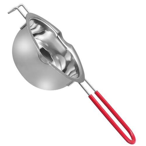 CHICAMPERA Schmelztopf aus Edelstahl mit Hitzebeständigem Silikongriff und Deckel Teilig zum Schmelzen von Schokolade Butter Käse und Wachs Gleichmäßige und Schnelle Wärmeverteilung CHICAMPERA Schmelztopf aus Edelstahl mit Hitzebeständigem Silikongriff und Deckel Teilig zum Schmelzen von Schokolade Butter Käse und Wachs Gleichmäßige und Schnelle Wärmeverteilung von CHICAMPERA