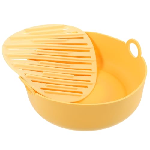 CHICAMPERA Silikonmatte für Heißluftfritteuse Hitzebeständig Antihaft Wiederverwendbar für Hähnchenflügel Burger Fisch und Sorgt für Appetitliche Gerichte von CHICAMPERA