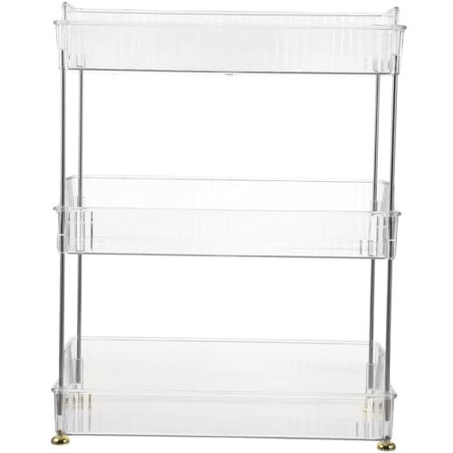 CHICAMPERA Stufiges Aufbewahrungsregal aus Pet und Edelstahl Doppelstöckiges Rostfreies Badezimmer Organizer für Waschbecken Multifunktionaler Küchen Kosmetikständer Abnehmbares Tablett CHICAMPERA Stufiges Aufbewahrungsregal aus Pet und Edelstahl Doppelstöckiges Rostfreies Badezimmer Organizer für Waschbecken Multifunktionaler Küchen Kosmetikständer Abnehmbares Tablett von CHICAMPERA