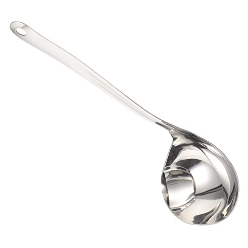 CHICAMPERA Suppenkelle mit Sieb Multifunktionale Edelstahlfilterlöffel für Fettabscheidung Ergonomisches Design für Suppen Saucen und Desserts von CHICAMPERA