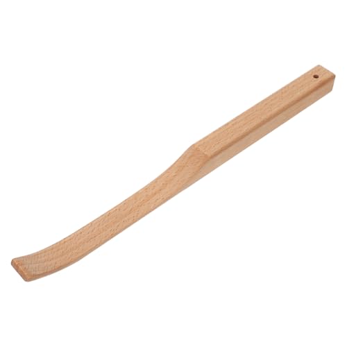 CHICAMPERA Teigknetmaschine aus Holz Küchenbackwerkzeuge Teighandwerkzeug Teigbereiter Handmixer Werkzeuge für Teig Brotrührwerkzeug Brotrührer Küchengeräte aus Holz Beige Wiederverwendbar von CHICAMPERA
