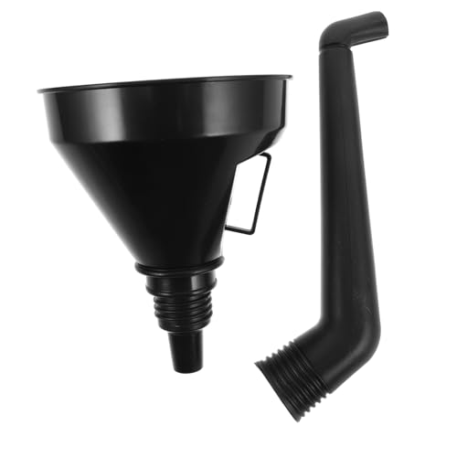 CHICAMPERA Kraftstofffiltertrichter Mit Eingebautem Filtersieb Langer Trichter Für Benzintank Und Getriebeöl Weithaliger Design Für Auto Und Motorrad Kunststofftrichter Für Ölwechsel Und Beta von CHICAMPERA