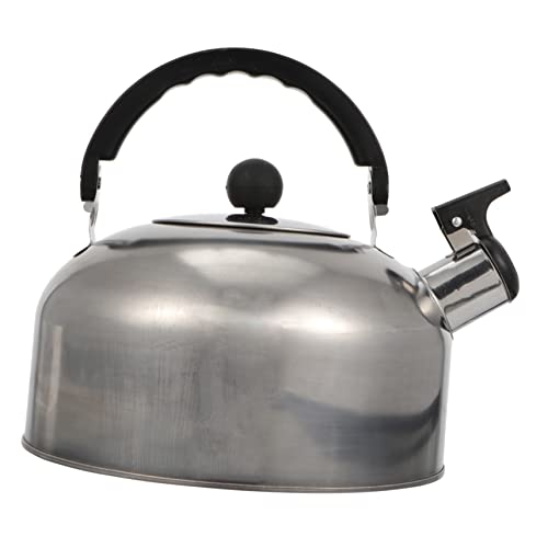 CHICAMPERA Wasserkocher mit Geräuschfunktion Hochwertiger Teekessel für Induktions und Gasherd Ergonomischer Griff Langlebig und Tropffrei für Kaffee und Tee Zubereiten von CHICAMPERA