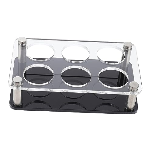 CHICAMPERA Weinglasregal Easy putz Party Accessoires partyzubehör Cocktail Kneipenzubehör kaffeetassen sektgläser Plastik Schnapsglasgestell aus Acryl Schnapsglas-Server aus Acryl Black von CHICAMPERA