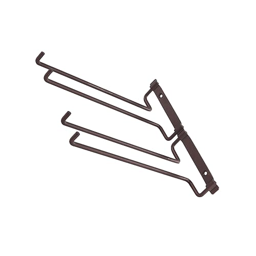 CHICAMPERA Weinregal Mit Zweireihigem Glashalter Kopfüber Hängend Ausstellungsregal Aus Mattbronze Für Weingläser von CHICAMPERA